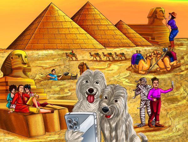 Great Pyramids Illustration